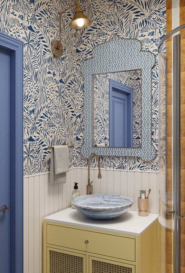 Фотография: Ванная в стиле Прованс и Кантри, Эклектика, Винтажный, Проект дня, Дача, Дом и дача, Ирина Собыленская, 1 комната, до 40 метров, Смоленская область – фото на INMYROOM