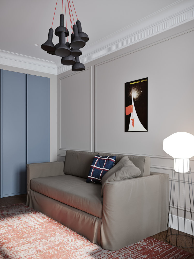 Фотография: Детская в стиле Современный, Квартира, Проект дня, Москва, Айя Лисова, 4 и больше, Более 90 метров, Эксклюзивные проекты, Aiya Design – фото на INMYROOM