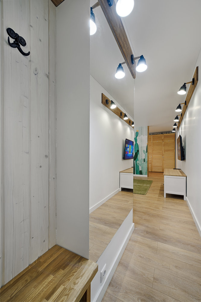 Фотография: Прихожая в стиле Скандинавский, Современный, Квартира, Проект недели, Московская область, 2 комнаты, 40-60 метров, Солнечногорск – фото на INMYROOM Фотография: Прихожая в стиле Скандинавский, Современный, Квартира, Проект недели, Московская область, 2 комнаты, 40-60 метров, Солнечногорск – фото на INMYROOM