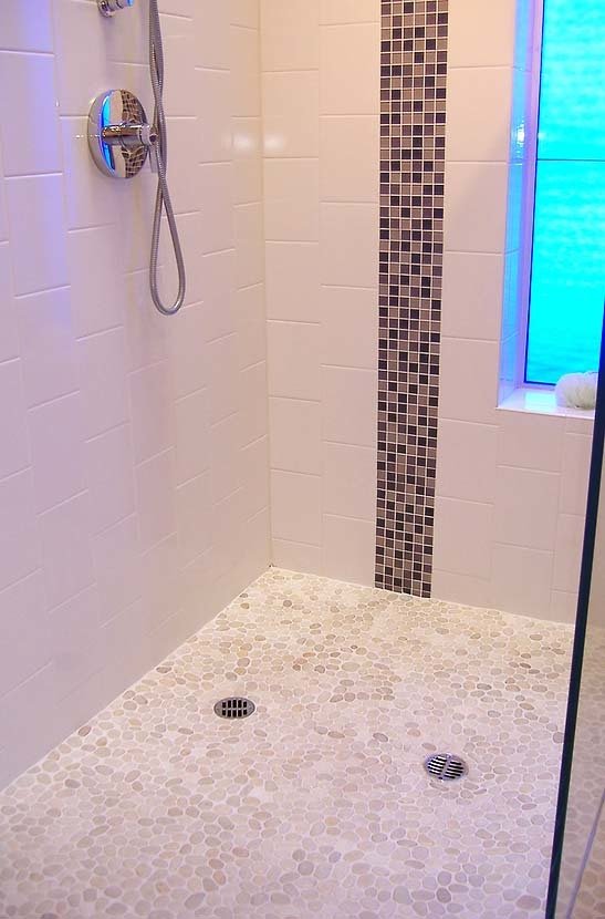 Фото из портфолио Мозаика из морской гальки в интерьере Минимализм – фотографии дизайна интерьеров на INMYROOM