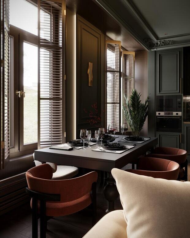 Фото из портфолио Дизайн интерьера квартиры в ЖК «Noble (Нобл)» с элементами американской классики – фотографии дизайна интерьеров на INMYROOM