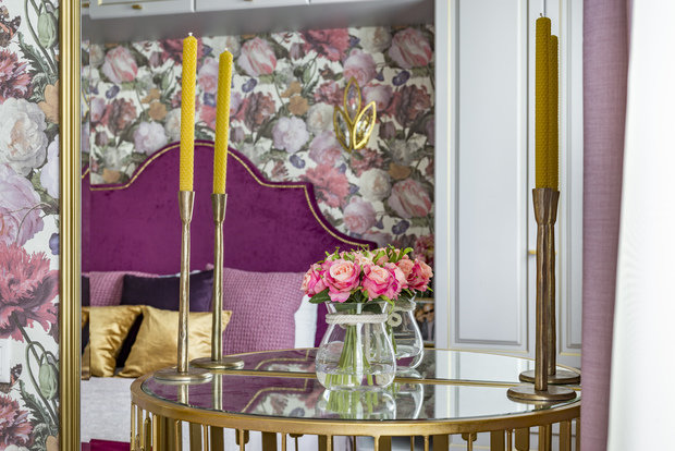 Фотография: Спальня в стиле Современный, Классический, Квартира, Проект недели, Москва, Кирпичный дом, 4 и больше, 60-90 метров, Юлия Левина – фото на INMYROOM