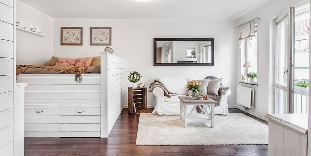 Фотография: Гостиная в стиле Скандинавский, Дома и квартиры, Городские места – фото на INMYROOM