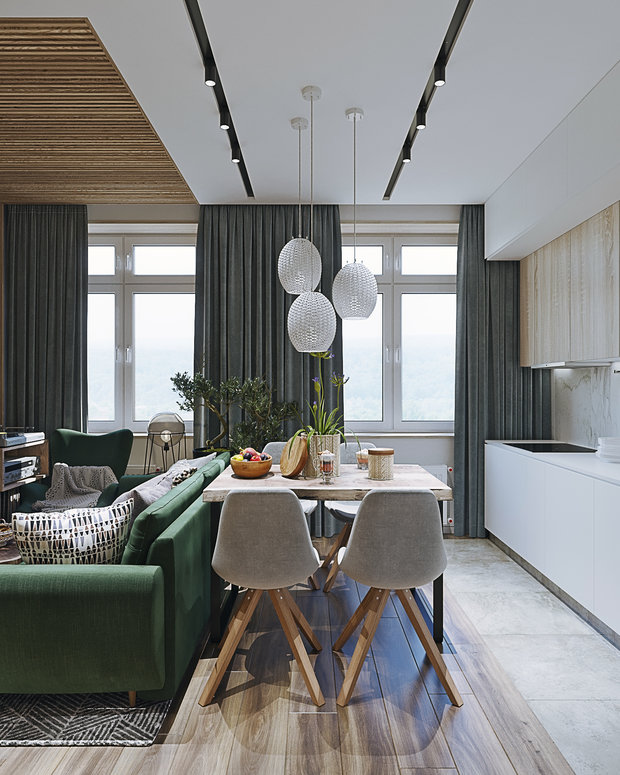 Фото из портфолио ЖК «РАССКАЗОВО», 65 М2, БОХО ШИК – фотографии дизайна интерьеров на INMYROOM