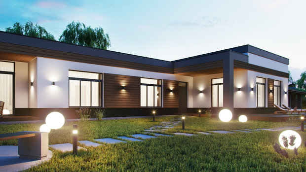 Фото из портфолио Одноэтажный загородный дом – фотографии дизайна интерьеров на INMYROOM