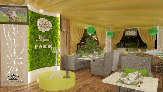Фото из портфолио Летняя веранда ресторана Вера парк – фотографии дизайна интерьеров на INMYROOM