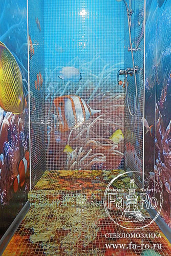 Фото из портфолио Стекломазаика – фотографии дизайна интерьеров на INMYROOM