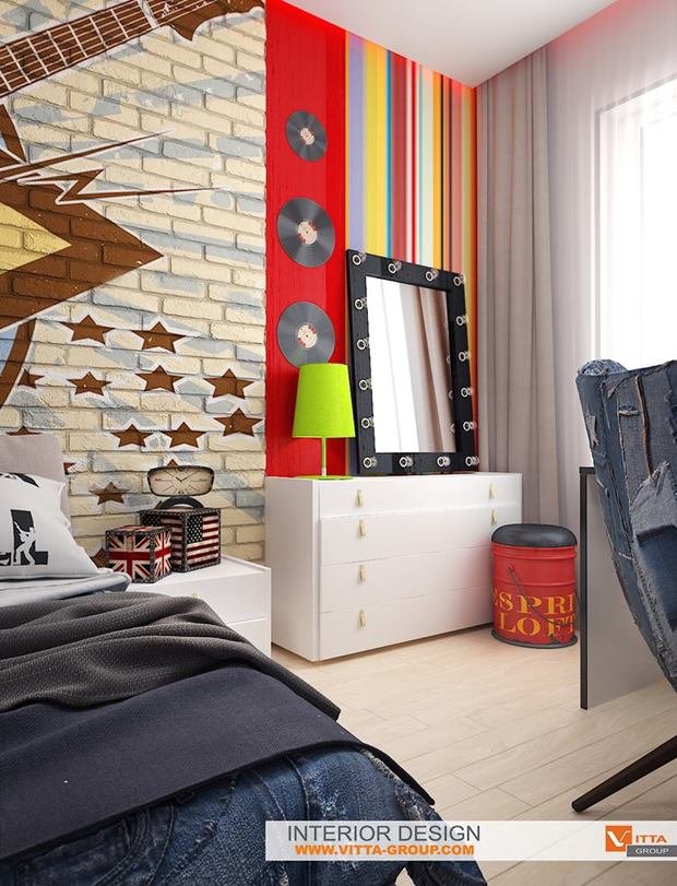 Фото из портфолио Rock style for girl – фотографии дизайна интерьеров на INMYROOM
