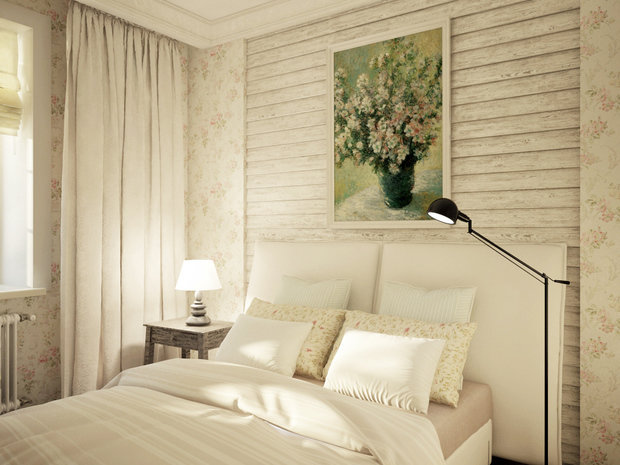 Фотография: Спальня в стиле Прованс и Кантри, Дом, Россия, Декор, Мебель и свет, Белый, Бежевый, Серый, Коричневый, Дом и дача, Павел Алексеев, Казань, dom-iz-brusa – фото на INMYROOM