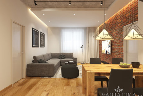 Мужской лофт в Реутове - 92 м²
