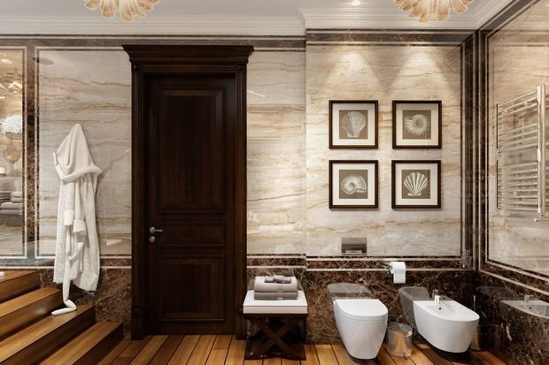 Фото из портфолио Две квартиры в одной и палуба в ванной – фотографии дизайна интерьеров на INMYROOM