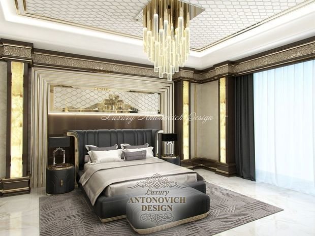 Фото из портфолио Роскошная экспрессия в интерьере спальни от Светланы Антонович – фотографии дизайна интерьеров на INMYROOM