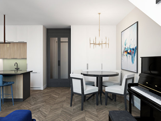 Фото из портфолио двухуровневая квартира в Москве – фотографии дизайна интерьеров на INMYROOM