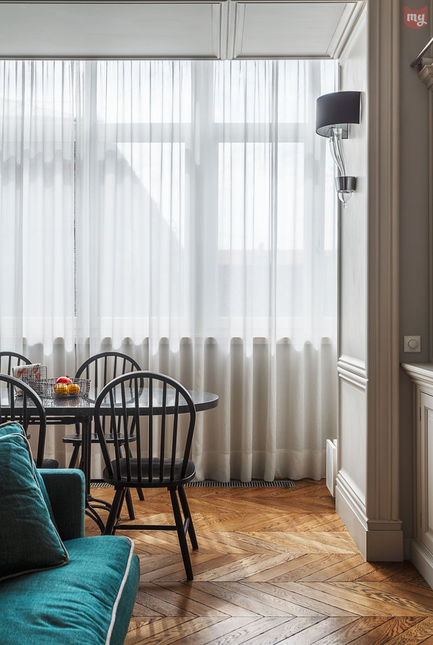 Фотография: Кухня и столовая в стиле Прованс и Кантри, Эклектика, Квартира, Проект недели, Москва, Ольга Абрамова, Монолитный дом, 3 комнаты, Более 90 метров – фото на INMYROOM