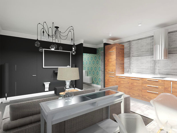 Фото из портфолио 3-х комнатная квартира для бизнес-девушки с характером – фотографии дизайна интерьеров на INMYROOM