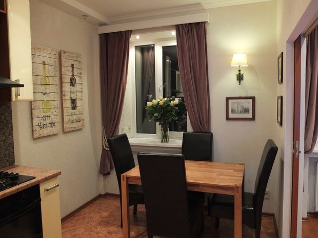 Фото из портфолио Кухня с гостиной Реализованный дизайн-проект – фотографии дизайна интерьеров на INMYROOM