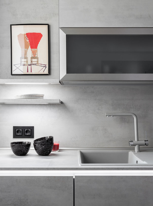 Фотография: Кухня и столовая в стиле Лофт, Современный, Эклектика, Квартира, Проект недели, Челябинск, 3 комнаты, Более 90 метров, Елена Илле – фото на INMYROOM