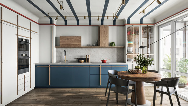 Фотография: Кухня и столовая в стиле Современный, Эклектика, Квартира, Проект дня, Санкт-Петербург, ToTaste Studio, 3 комнаты, 60-90 метров, Более 90 метров – фото на INMYROOM