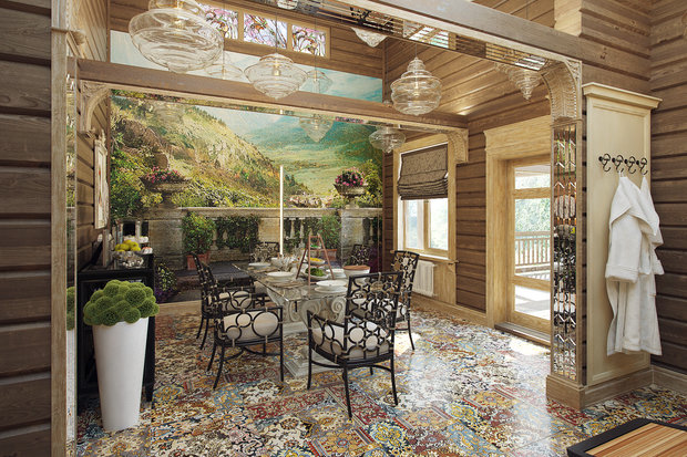 Фото из портфолио Эклектика в дереве – фотографии дизайна интерьеров на INMYROOM