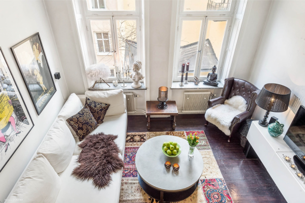 Фотография: Гостиная в стиле Скандинавский, Малогабаритная квартира, Квартира, Дома и квартиры – фото на INMYROOM