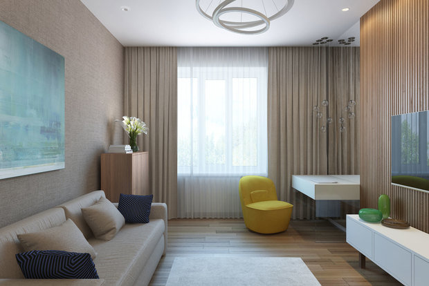 Фотография: Гостиная в стиле Современный, Эко – фото на INMYROOM