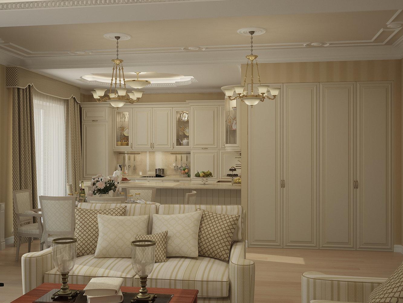 Фотография: Кухня и столовая в стиле Классический, Квартира, Дома и квартиры, Москва – фото на INMYROOM