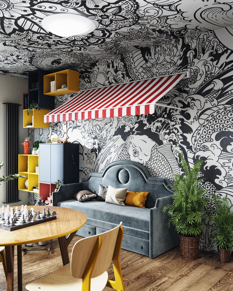 Фотография: Детская в стиле Лофт, Эклектика, Квартира, Проект дня, Санкт-Петербург, Макс Жуков, ToTaste Studio, 2 комнаты, 3 комнаты, 40-60 метров, 60-90 метров – фото на INMYROOM