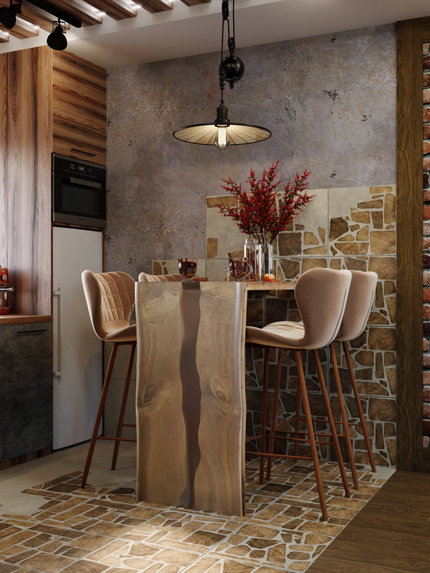 Фото из портфолио Дачный дом в стиле лофт – фотографии дизайна интерьеров на INMYROOM