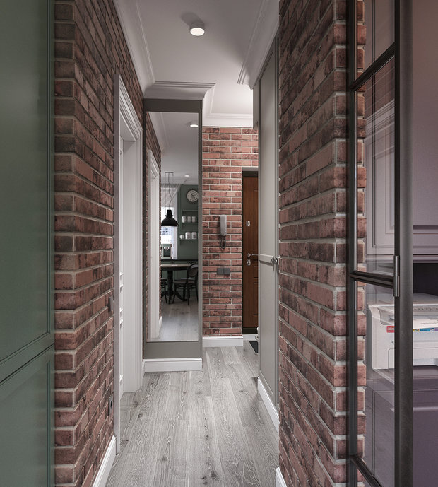 Фотография: Прихожая в стиле Прованс и Кантри, Квартира, Проект недели, Москва, Сталинка, Кирпичный дом, 1 комната, 2 комнаты, до 40 метров, Анна Лубкова – фото на INMYROOM