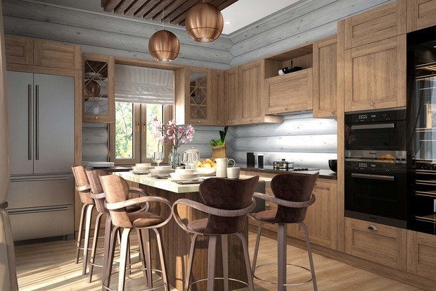 Фото из портфолио Коттедж/сруб – фотографии дизайна интерьеров на INMYROOM