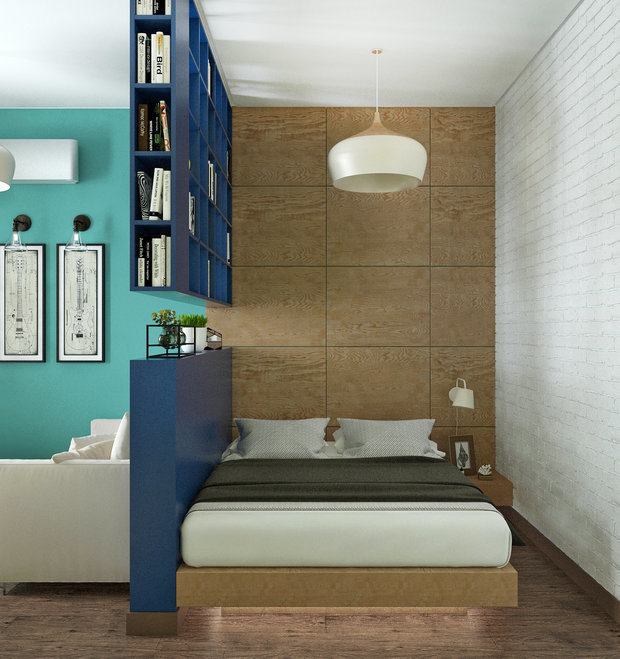 Фотография: Спальня в стиле Скандинавский, Советы, Зонирование, Николай Вашанцев, зонирование студии, ToTaste Studio, Антон Юров, Денис Юров, Инна Азорская, Яна Грошева, ирина носова, Александра Ермилова, Диана Бганова – фото на INMYROOM