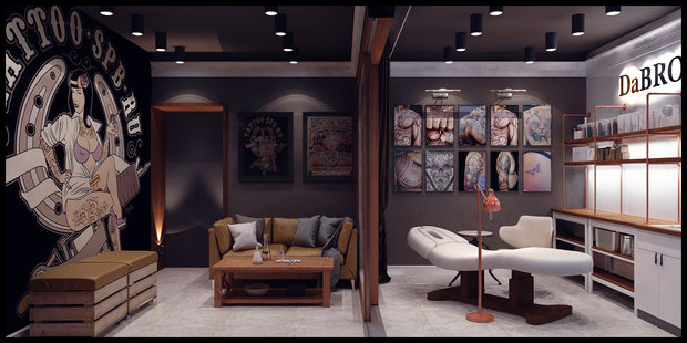 Фото из портфолио Барбершоп – фотографии дизайна интерьеров на INMYROOM