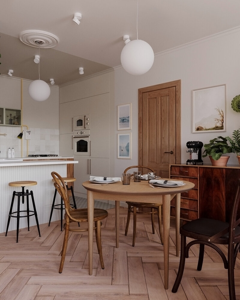 Фотография: Кухня и столовая в стиле Современный, Квартира, Проект дня, Санкт-Петербург, 3 комнаты, 60-90 метров, Анастасия Струве – фото на INMYROOM Фотография: Кухня и столовая в стиле Современный, Квартира, Проект дня, Санкт-Петербург, 3 комнаты, 60-90 метров, Анастасия Струве – фото на INMYROOM