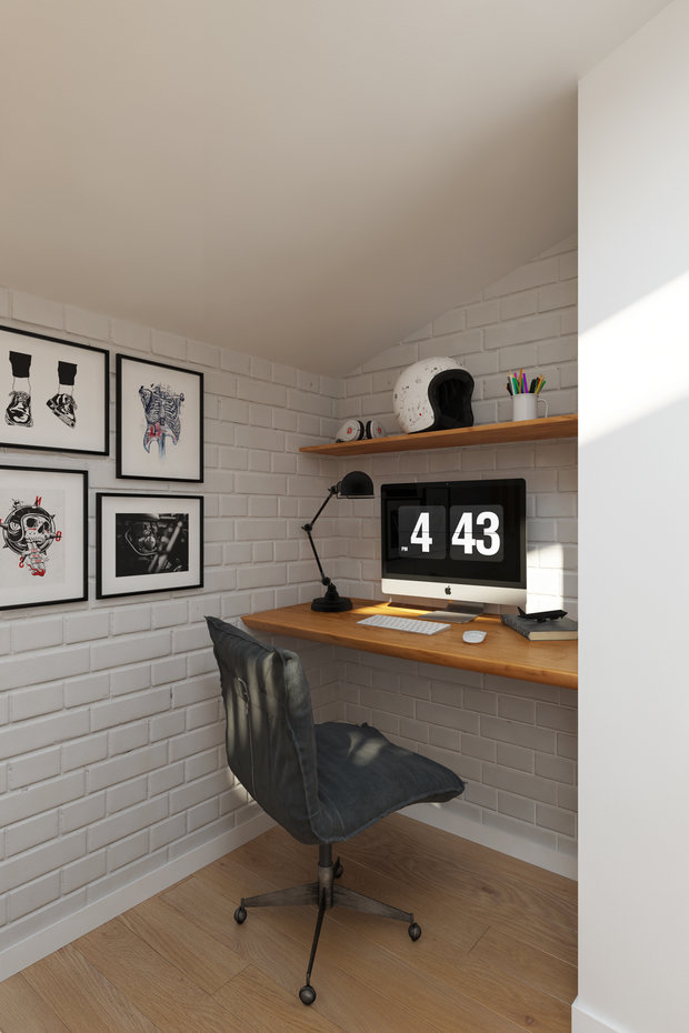 Фотография: Кабинет в стиле Скандинавский – фото на INMYROOM