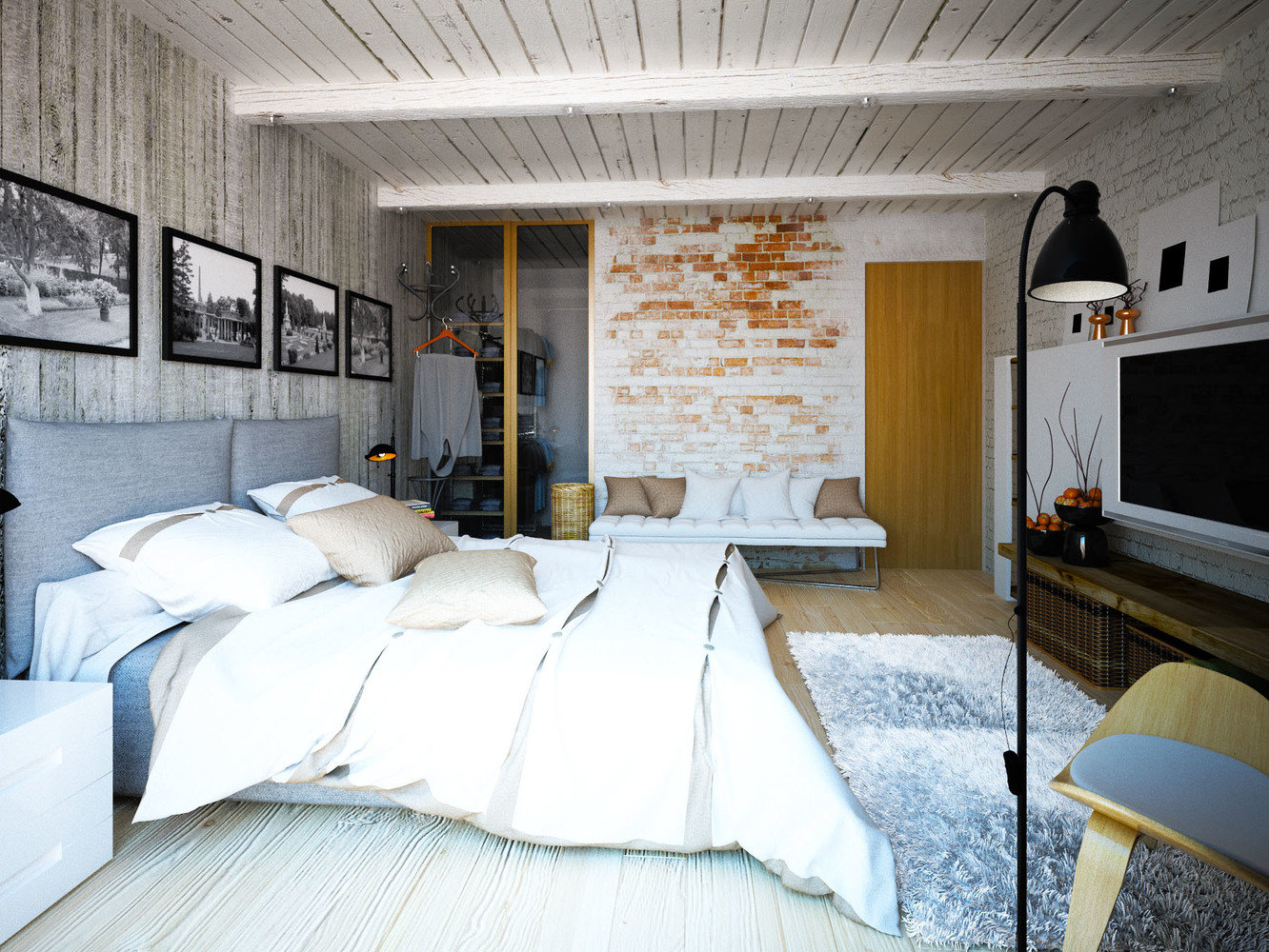 Фотография: Спальня в стиле Лофт, Квартира, Дом, Дома и квартиры, Проект недели – фото на INMYROOM