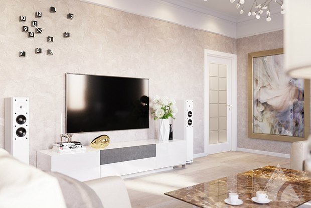Фото из портфолио Зефирный интерьер в Москве. – фотографии дизайна интерьеров на INMYROOM