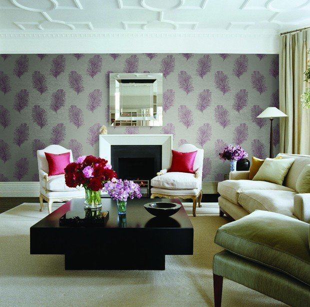 Фотография: Гостиная в стиле Классический, Декор интерьера, Декор дома, Обои – фото на INMYROOM