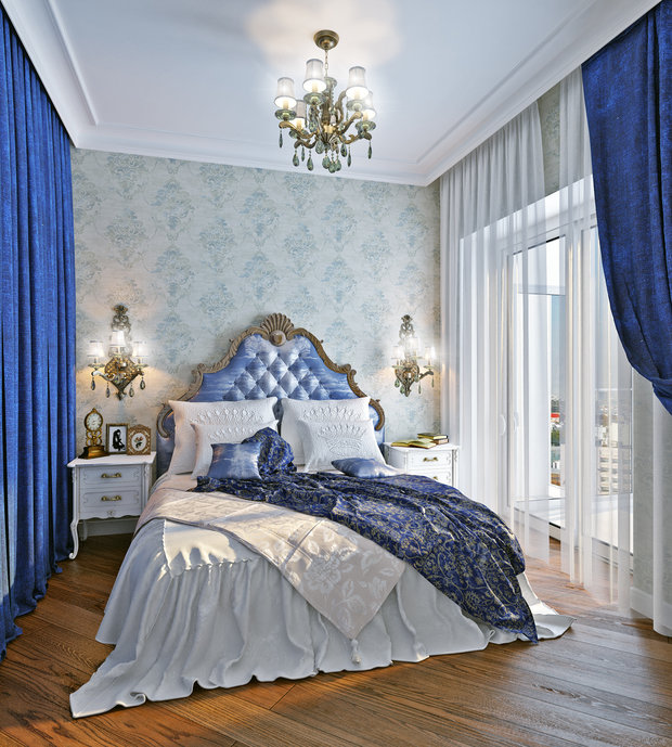 Фото из портфолио Классика с синими акцентами – фотографии дизайна интерьеров на INMYROOM