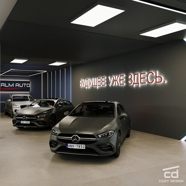 Фото из портфолио Дизайн автосалона электрокаров в Новороссийске – фотографии дизайна интерьеров на INMYROOM