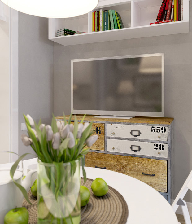 Фото из портфолио  Квартира-студия 25 кв.м СПБ – фотографии дизайна интерьеров на INMYROOM