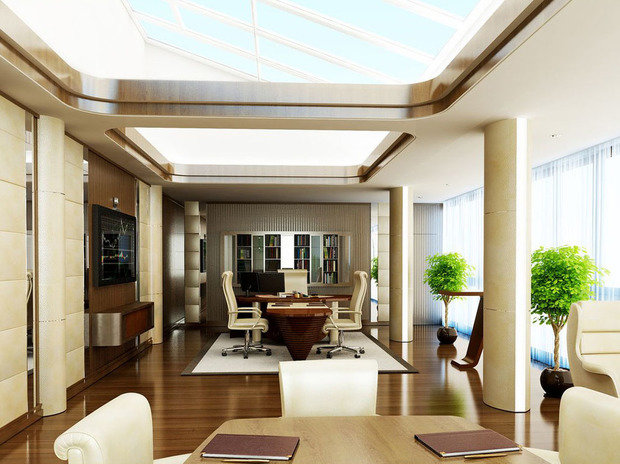 Фото из портфолио Кабинет Сбербанка – фотографии дизайна интерьеров на INMYROOM