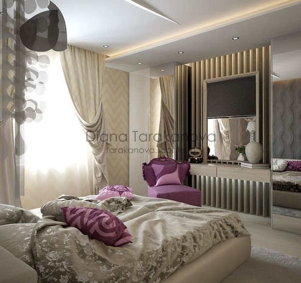 Фото из портфолио Спальня в московской квартире – фотографии дизайна интерьеров на INMYROOM