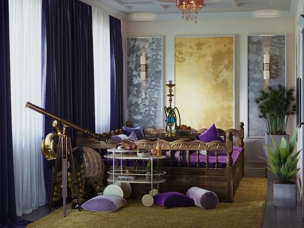 Фото из портфолио Кальянная в восточном стиле – фотографии дизайна интерьеров на INMYROOM