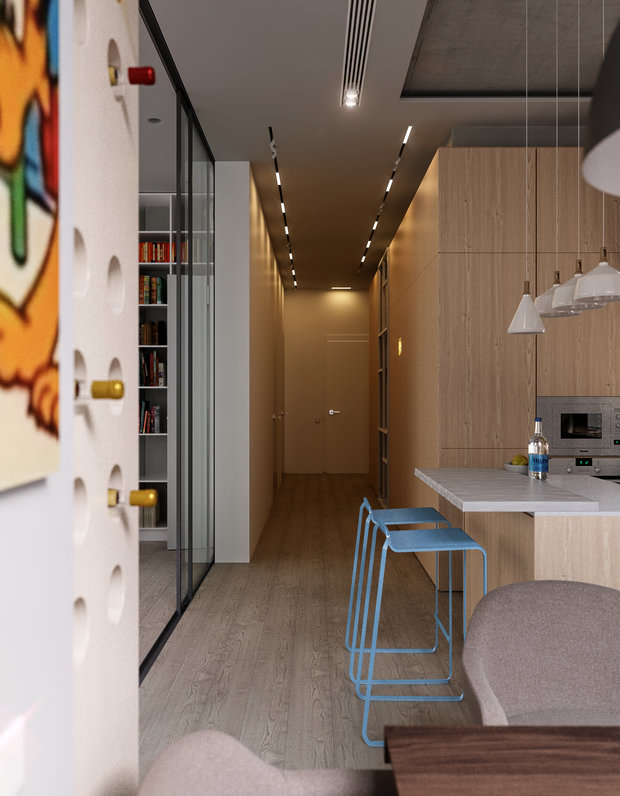 Фотография: Кухня и столовая в стиле Лофт, Квартира, Минимализм, Проект недели, Киев, 3 комнаты, Более 90 метров, buro 4, ЖК sherwood – фото на INMYROOM