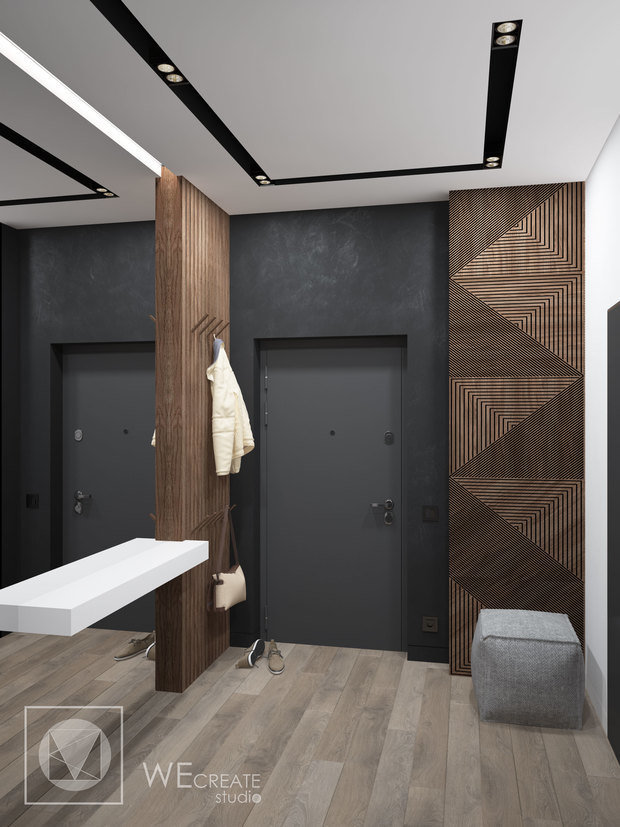 Фото из портфолио Квартира в тёмных тонах – фотографии дизайна интерьеров на INMYROOM