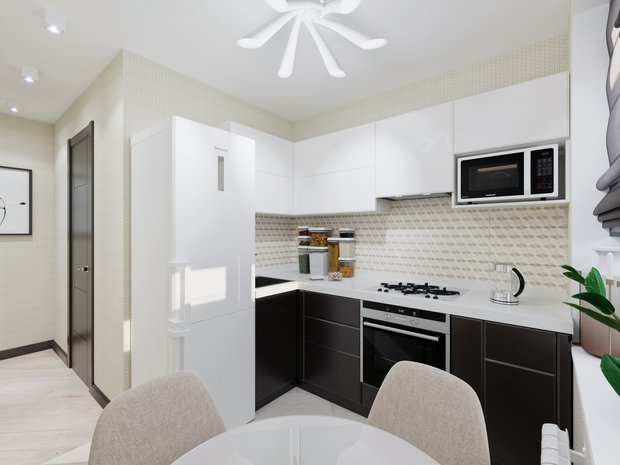 Фото из портфолио Квартира на Планерной 44 кв.м – фотографии дизайна интерьеров на INMYROOM