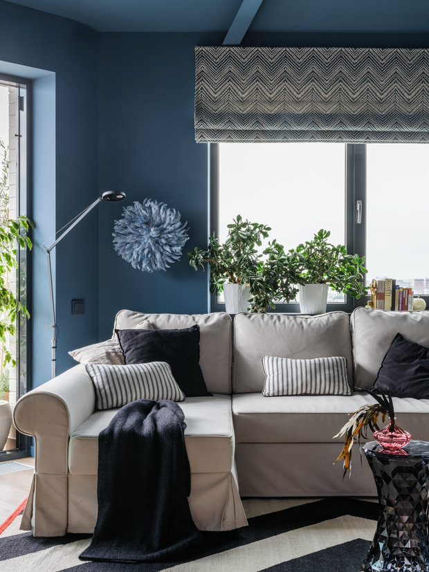 Фотография: Гостиная в стиле Эклектика, Квартира, Проект недели, Краснодар, 3 комнаты, Более 90 метров, Aldo&Aldo, Ярослав Алдошин, Елена Алдошина – фото на INMYROOM