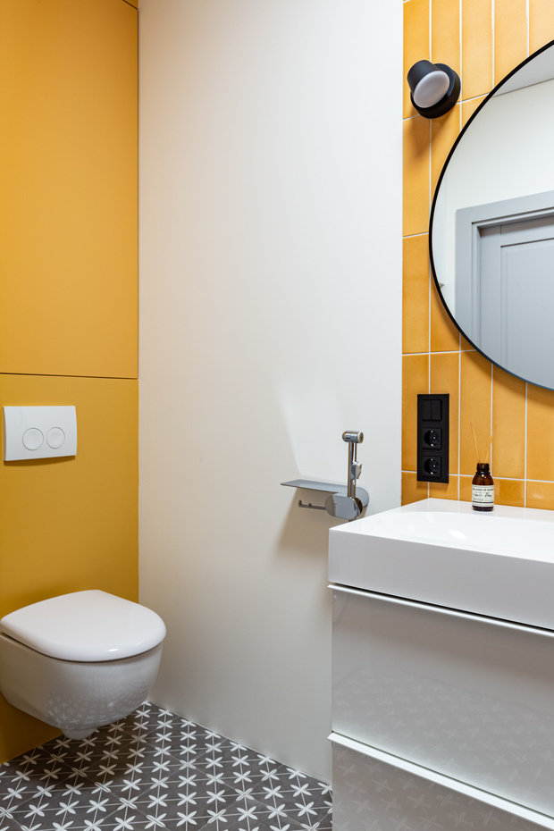 Фотография: Ванная в стиле Современный, Проект недели, Санкт-Петербург, 3 комнаты, Более 90 метров, Анастасия Заркуа – фото на INMYROOM