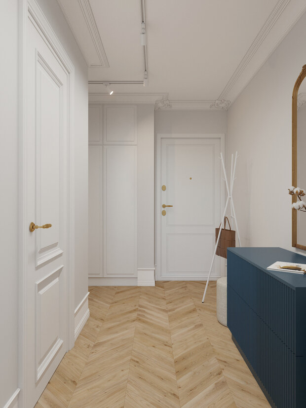 Фото из портфолио Квартира  в современном стиле с нотками французской классики – фотографии дизайна интерьеров на INMYROOM
