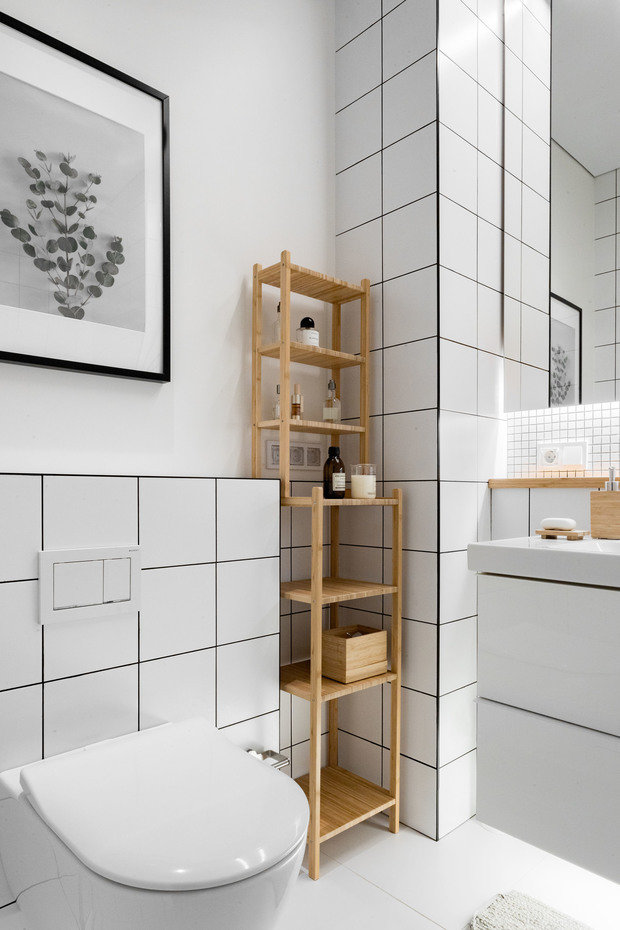 Фотография: Ванная в стиле Скандинавский, Современный, Квартира, Проект недели, 4 и больше, 60-90 метров, Юрий Миронов – фото на INMYROOM